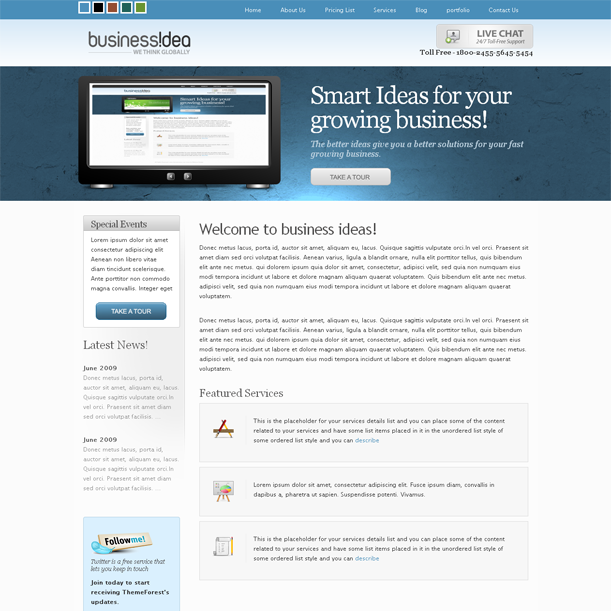 BusinessIdea 5in1 Online Portfolio Premium Wordpress Theme