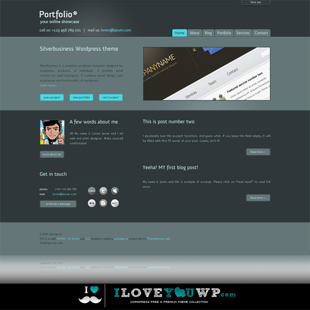 Portfolio Your Online Showcase Premium Wordpress Theme