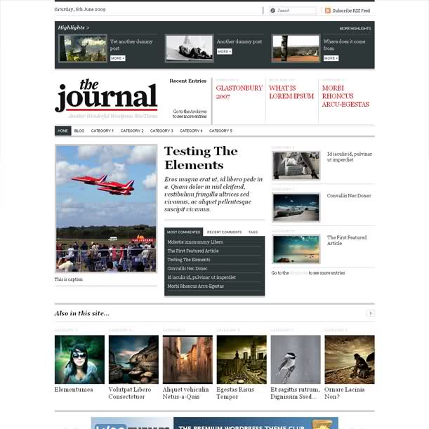 Woo The Journal News Premium Wordpress Theme
