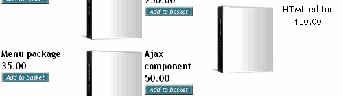 AJAX Scripts - Fly to basket