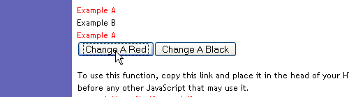 AJAX Scripts - Altering CSS Class Attributes with JavaScript