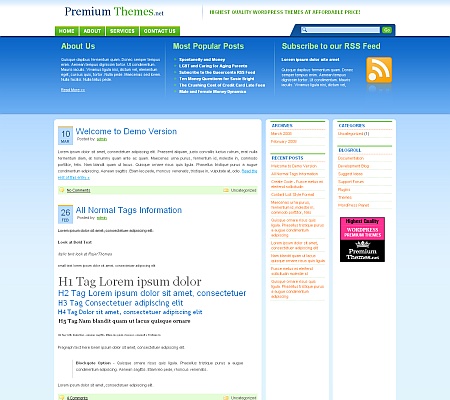Free Premium Magazine Style WordPress Themes