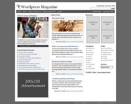 Free Premium Magazine Style WordPress Themes