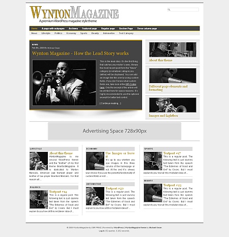 Free Premium Magazine Style WordPress Themes