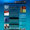 Stylish Blog Blue Portfolio Premium Wordpress Theme